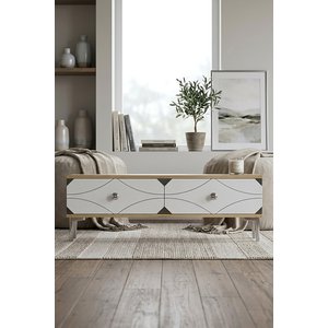Tsa1297dbs - Alfa Tsa120 Tv Stand, Tv Sehpasi, Tv Üni̇tesi̇ Safi̇rmeşe - Beyaz - Silver 120cm Safirmeşe -Beyaz- Silver