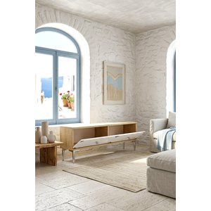 Tsa1297dbs - Alfa Tsa120 Tv Stand, Tv Sehpasi, Tv Üni̇tesi̇ Safi̇rmeşe - Beyaz - Silver 120cm Safirmeşe -Beyaz- Silver