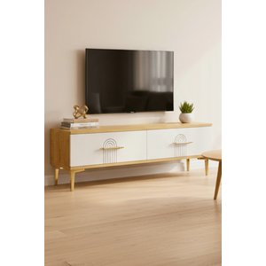Tsa1215db - İdatv120 Tv Stand, Tv Sehpasi Safi̇rmeşe - Beyaz 120cm Safirmeşe-Beyaz