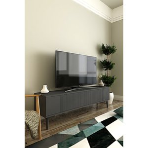 Tsa1203a - Corsa Tv Stand, Tv Sehpasi Antrasi̇t 120cm Antrasit