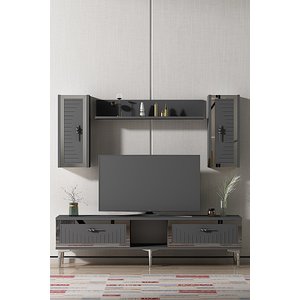 Tvr1501as Tuna Tv Üni̇tesi̇ Takimi Antrasi̇t-si̇lver 150cm Antrasit Gümüş