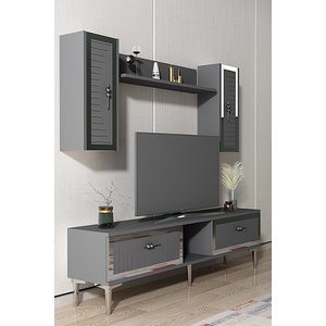 Tvr1501as Tuna Tv Üni̇tesi̇ Takimi Antrasi̇t-si̇lver 150cm Antrasit Gümüş