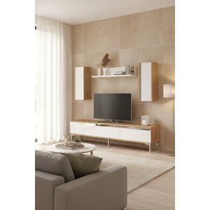 Tvr1898dbs Anka Tv Üni̇tesi̇ Takimi Safi̇rmeşe - Beyaz - Silver 180cm Safirmeşe -Beyaz- Silver