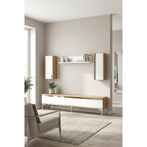Tvr1898dbs Anka Tv Üni̇tesi̇ Takimi Safi̇rmeşe - Beyaz - Silver 180cm Safirmeşe -Beyaz- Silver