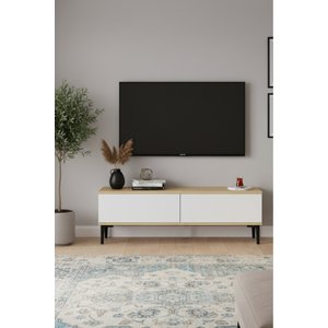 Tsa1299db Aplos Tv Stand, Tv Sehpasi Safi̇rmeşe-beyaz 120cm Safirmeşe-Beyaz