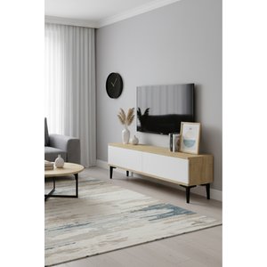 Tsa1299db Aplos Tv Stand, Tv Sehpasi Safi̇rmeşe-beyaz 120cm Safirmeşe-Beyaz