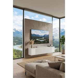 Tda1204b Corsazh Duvara Montaj Tv Stand, Tv Rafi Beyaz 120 Cm Beyaz