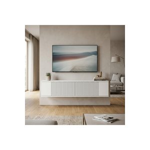 Tda1204b Corsazh Duvara Montaj Tv Stand, Tv Rafi Beyaz 120 Cm Beyaz