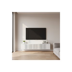 Tda1204b Corsazh Duvara Montaj Tv Stand, Tv Rafi Beyaz 120 Cm Beyaz