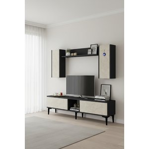 Tvr1599at Aplos Tv Üni̇tesi̇ Takimi Antrasi̇t-traverten 150cm Antrasit-Traverten