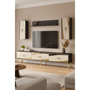 Tvr1813atg - Eli̇ps Tvr180 Üni̇tesi̇ Takim Antrasi̇t - Traverten - Gold 180cm Antrasit-Traverten-Gold