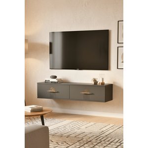 Tda1215a - İda120 Duvara Montaj Tv Stand, Tv Rafi, Tv Sehpasi Antrasi̇t 120cm Antrasit