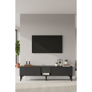 Tsa1599a Aplos Tv Stand, Tv Sehpasi Antrasi̇t 150cm Antrasit