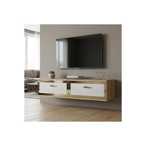 Tda1206dbg Tuna120 Duvara Montaj Tv Stand Safi̇rmeşe-beyaz-gold 120cm Safirmeşe-Beyaz-Gold