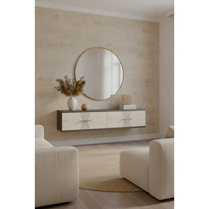 Tda1232at Sli̇mzh Duvara Montaj Tv Stand, Tv Rafi Antrasi̇t - Traverten 120 Cm Antrasit-Traverten