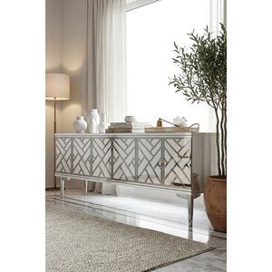 Tsa1238bs - Arextv120 Tv Stand, Tv Sehpasi Beyaz - Silver 120cm Beyaz Silver