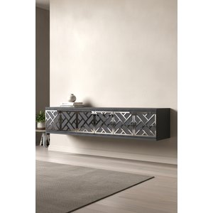Tda1238as - Arex120 Duvara Montaj Tv Stand, Tv Rafi, Tv Sehpasi Antrasi̇t - Silver 120cm Antrasit Gümüş