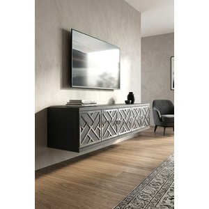 Tda1238as - Arex120 Duvara Montaj Tv Stand, Tv Rafi, Tv Sehpasi Antrasi̇t - Silver 120cm Antrasit Gümüş