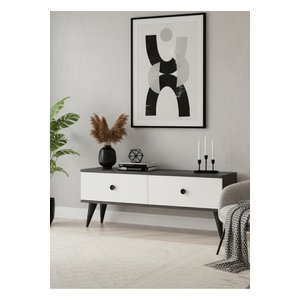Tsa1202ab - Mona Tv Stand Antrasi̇t-beyaz 120cm Antrasit Beyaz