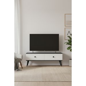 Tsa1202ab - Mona Tv Stand Antrasi̇t-beyaz 120cm Antrasit Beyaz