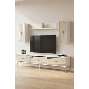 Tvr1813bts - Eli̇ps Tvr180 Üni̇tesi̇ Takim Beyaz - Traverten - Silver 180cm Beyaz-Traverten-Silver