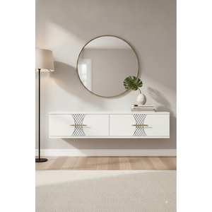 Da1232b Slim Dresuar, Antre Hol Rafi Beyaz 120 Cm Beyaz