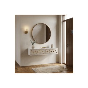 Da1207btg Mokka Dresuar, Antre Hol Rafi Beyaz-traverten-gold 120cm Beyaz-Traverten-Gold