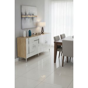 Ka1542dbs Madezh Konsol, Tv Sehpasi Safi̇rmeşe - Beyaz - Silver 150 Cm Safirmeşe -Beyaz- Silver