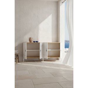 Ka1542dbs Madezh Konsol, Tv Sehpasi Safi̇rmeşe - Beyaz - Silver 150 Cm Safirmeşe -Beyaz- Silver