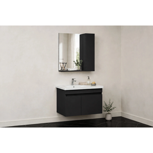 Evo Antrasit Lavabo Dolabı Takımı Dolaplı 65 Cm