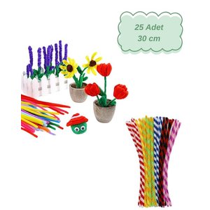 Kids Arts Desenli Renkli Şönil 25 Adet 30cm Yps0073