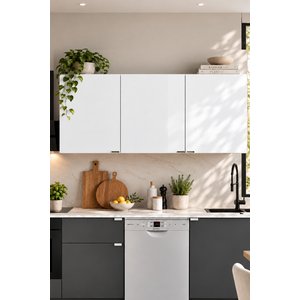 240 Cm %100 Mdf, Wendy Mutfak Üst Modülü Beyaz