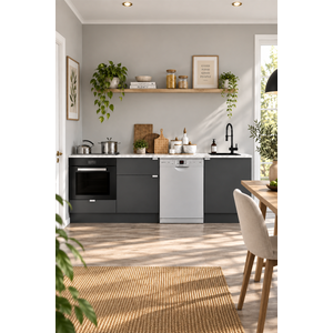 240 Cm %100 Mdf, Tezgahlı Wendy Mutfak Alt Modülü Antrasit