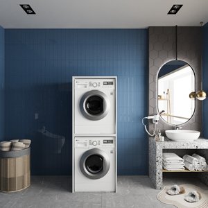 Bar Çamaşır Ve Kurutma Makinesi Dolabı Beyaz - B.i.b.-1