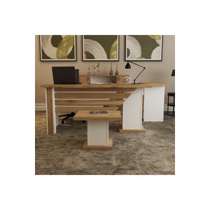 Ophira-1-2-3-4 Oph02 Ofis Büro Masa Takımı Çam Beyaz