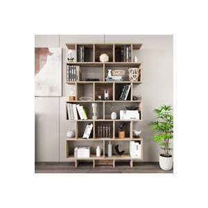 Alano-120 Cm. Raflı Kitaplık Atlantik Çam