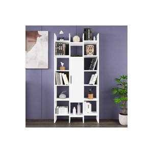 Ismar-90 Modern Raflı Kapaklı Kitaplık