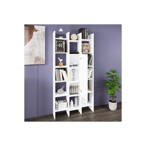 Ismar-90 Modern Raflı Kapaklı Kitaplık