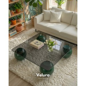Küre Orta Sehpa - Yeşil - Kare Füme