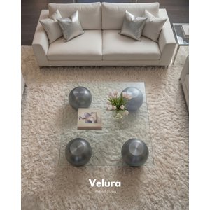 Küre Orta Sehpa - Silver - Kare Şeffaf