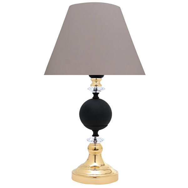 Minimal E-Ticaret Omega Black - Gold Contrast Abajur Siyah