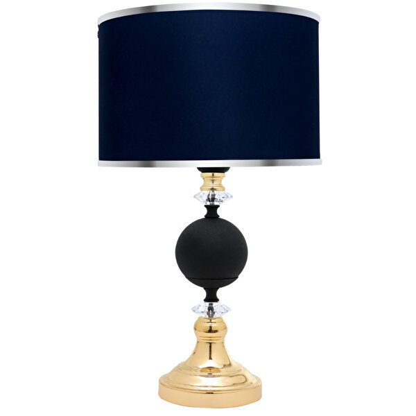 Minimal E-Ticaret Omega Black - Gold Contrast Abajur Siyah