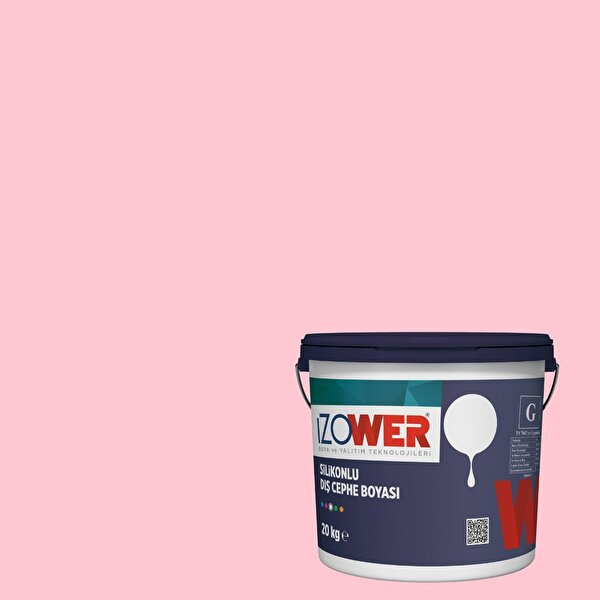 İzower Silikonlu Dış Cephe- 20 Kg- Pembe İnci10 20 kg