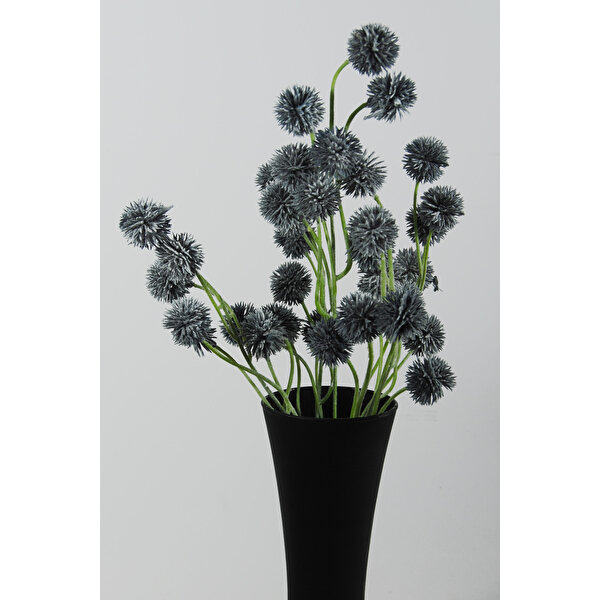 Lilac Home Yapay Çiçek Gri Top Yaban Çiçeği Demeti Gri