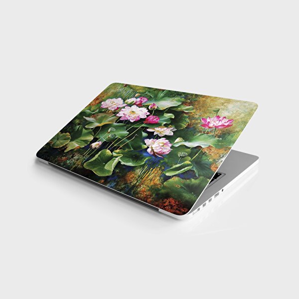 Stickerart Laptop Sticker Notebook Pc Kaplama Etiketi Bataklık Güller