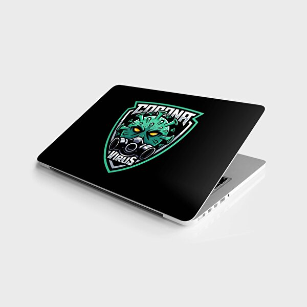 Stickerart Laptop Sticker Bilgisayar Notebook Pc Kaplama Etiketi Coranavirüs
