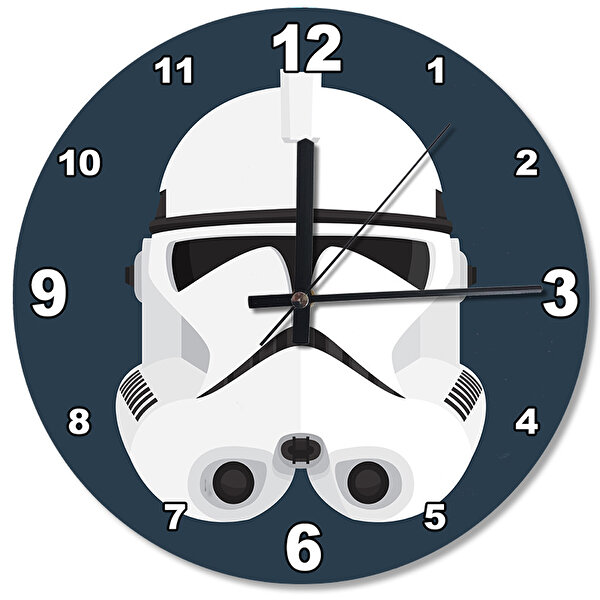 Cakasaat Star Wars Klon Asker Ahşap Duvar Saati
