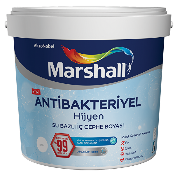 Antibakteriyel Hijyen Iç Cephe Duvar Boyası 2.5 Lt Sedef Işıltısı