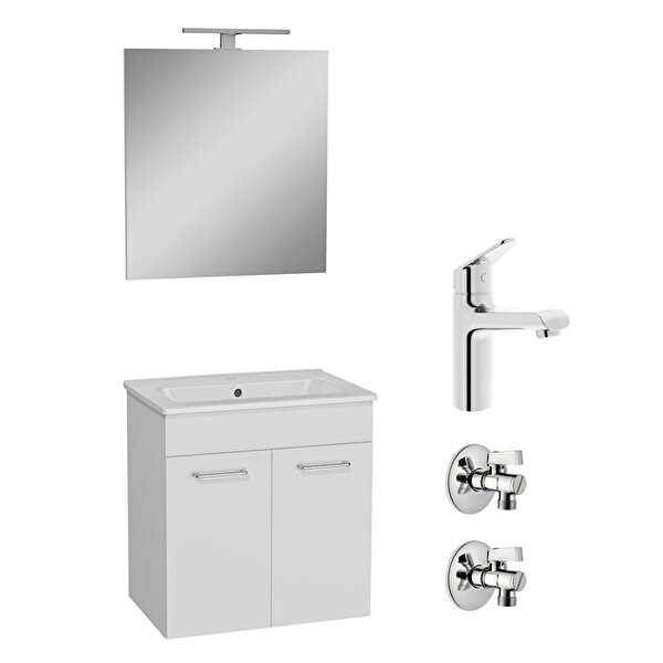 VitrA Ardea 67714 Banyo Dolabı Seti Parlak Beyaz