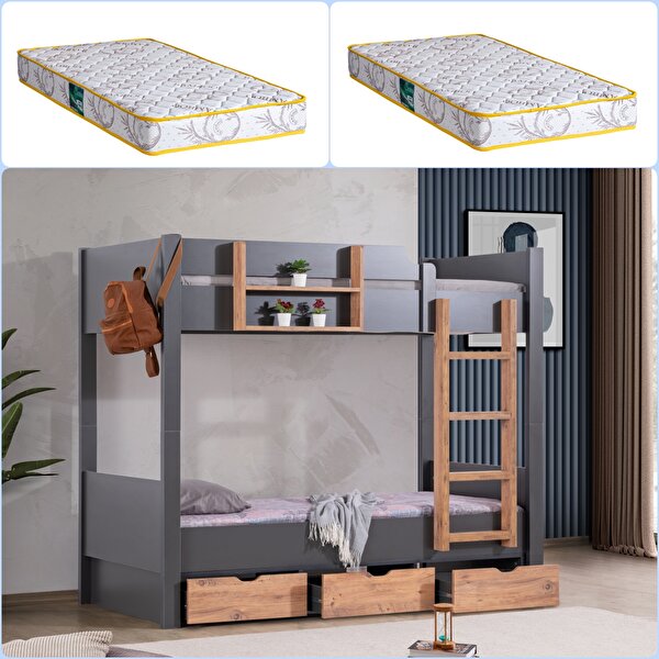 Setay Mobilya Ranza, Asya Ayrılabilir Çekmeceli Ranza Comfort